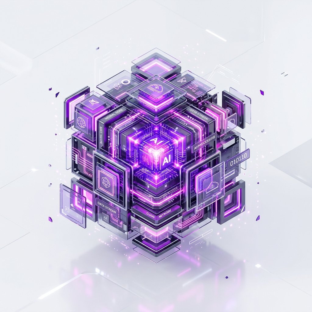 Futuristic AI Core