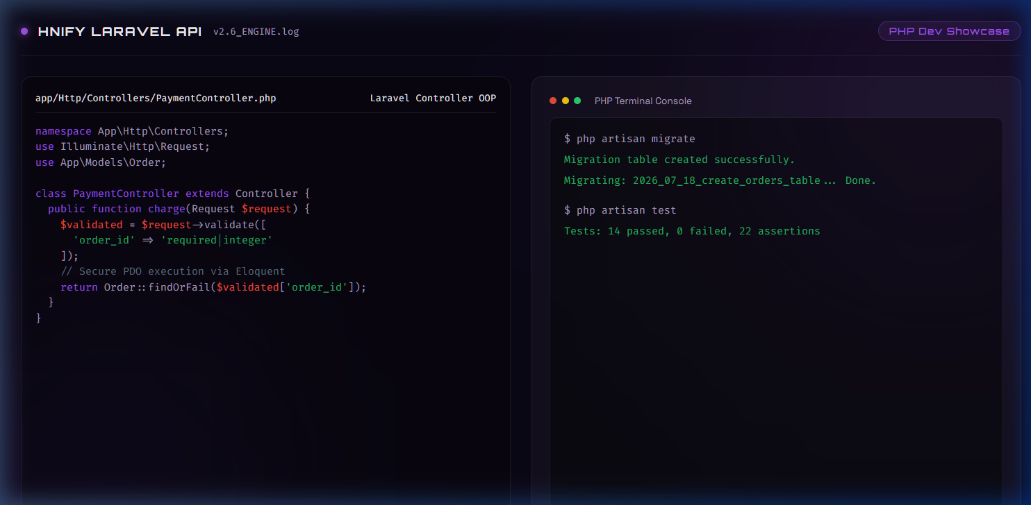 HNify Custom PHP Backend Development Workspace